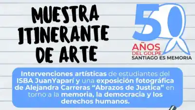 Arte que interpela: La muestra que llega a Santiago para conmemorar una fecha que no se olvida