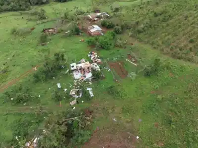 El temporal golpeó fuerte en la zona rural de San Pedro y las fotos lo confirman