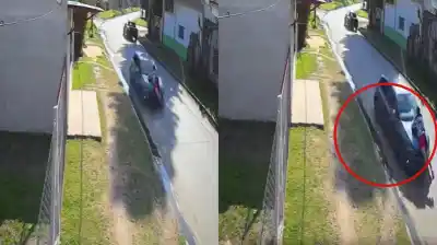 Se defendió a tiros en la puerta de su casa: uno de los asaltantes escapó de una manera increíble