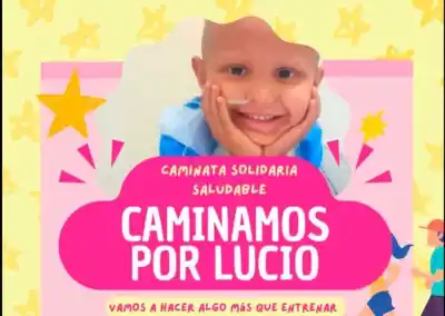 La comunidad se une en una caminata con el corazón por la salud de Lucio