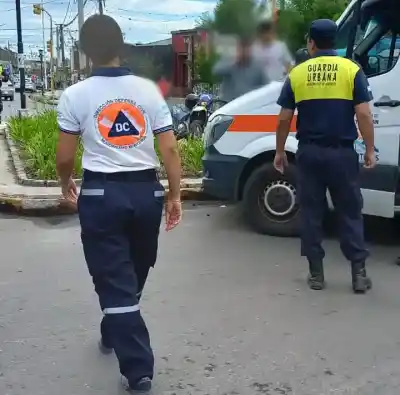 Una Ambulancia y un camión chocaron en Monteros