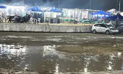 La lluvia les arruinó la noche: qué pasará ahora con la Fiesta de la Empanada