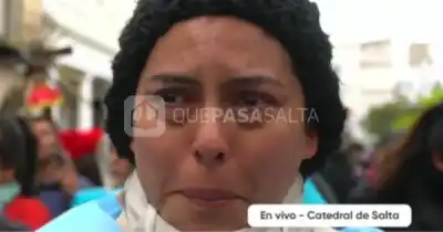 Ocho horas caminando desde La Merced: el motivo que la hizo olvidar el frío y el cansancio