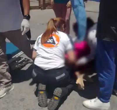 Choque en el Microcentro de Monteros deja a una mujer herida