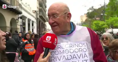 Recorrió medio país a los 80 y pico para cumplir una promesa en Salta: "Vengo a pedir por mi salud"