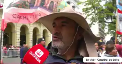 Miles llegaron a Salta y un peregrino misionero los dejó mudos: "Tienen oro en polvo"