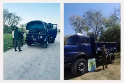 Control de rutina en Corrientes: revisaron el chasis del camión y algo no cerraba