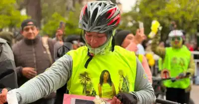 Peregrinó con el recuerdo de su hija atropellada y un pedido que estremece