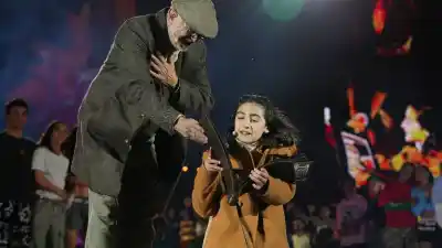 La nena de 10 años que se robó el show en la apertura de los Juegos Suramericanos