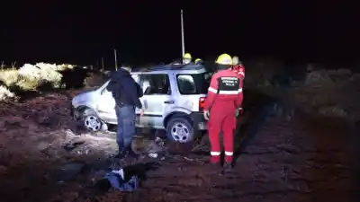 Volvió de Pata Mora de madrugada y el camino le jugó una mala pasada