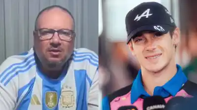 Colapinto terminó 7° en España y un comisario mendocino le tendió algo que llevaba 15 años esperando