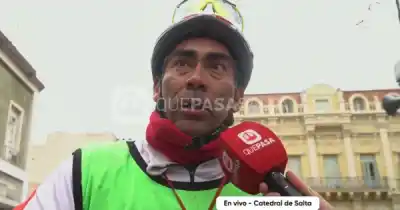 Pedaleó desde Anta hasta Salta con un solo pedido: la salud de su sobrino prematuro