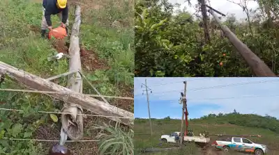 El tornado arrasó más de 100 metros de cables: así se reconstruye la red eléctrica en Cruce Caballero