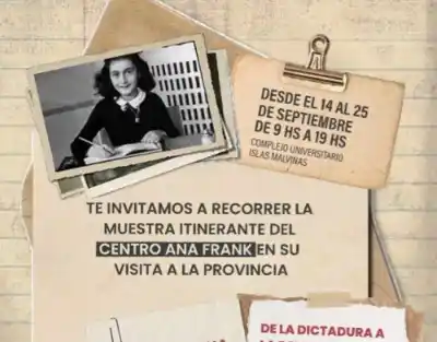San Juan se prepara para recibir una muestra que conecta a Ana Frank con la historia argentina