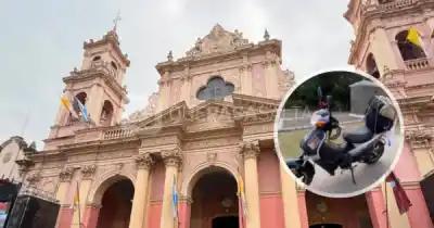 No pudo caminar hasta la Catedral y se lanzó al Milagro en una 110: el viaje que nadie esperaba