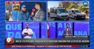 Más de 250 personas y una carpa clave: el operativo sanitario que se despliega en Salta por el Milagro