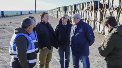El gobernador recorrió el puerto y reveló el dato que cambia el futuro de Río Negro