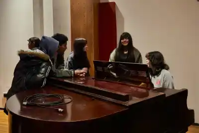 Escuelas de San Luis entran a un estudio de grabación: lo que los chicos se llevan