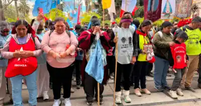 Caminaron 3 días desde un paraje a 2.800 metros: el detalle que emocionó a todos en la Catedral