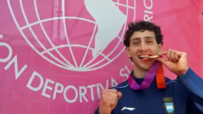 Luca Alfieri hizo historia en los Suramericanos y reveló el mensaje que le cambió la carrera