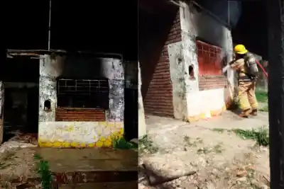 Vecinos de Paraná vieron fuego en una casa vacía y dieron aviso: lo que encontraron los bomberos