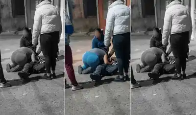 Cenaban en familia en Chimbas cuando dos encapuchados entraron: la reacción de la madre quedó grabada