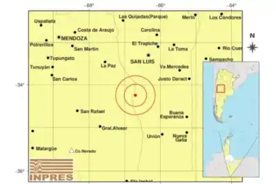 San Luis tembló a las 7:23 y el dato de la profundidad llamó la atención