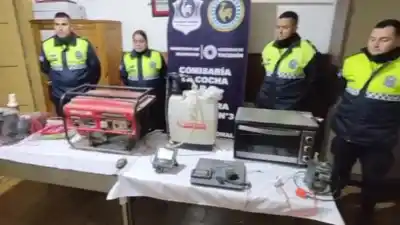 Entraron a robar a una finca de Monte Grande, pero la policía ya sabía dónde buscar