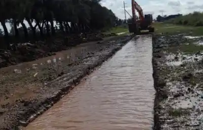Bandera mueve máquinas en el sur y el oeste: la obra clave antes de que vuelva a llover