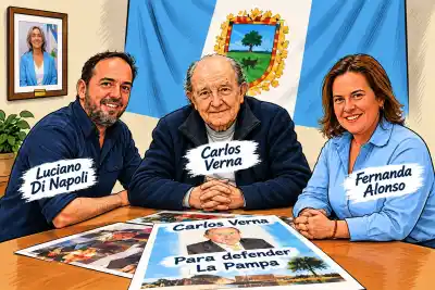 El mismo cartel, dos intendentes y seis días: el mensaje que Verna no quiso esconder