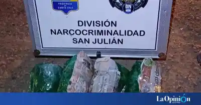 Iban a El Calafate con un paquete en el auto y los perros de la policía no dudaron