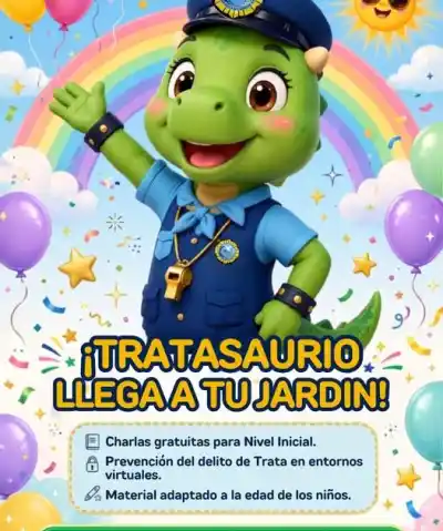Lanzan un plan con dinosaurios para prevenir delitos en jardines de Catamarca