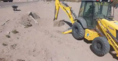 Ruta 60: el plan que busca evitar que el agua y la arena ganen la calzada