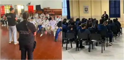 Lo que la Policía les está contando a los chicos en las escuelas de Misiones