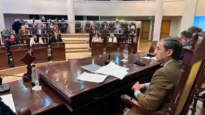 Una sesión en la Legislatura terminó con un lazo amarillo y un reconocimiento que nadie esperaba