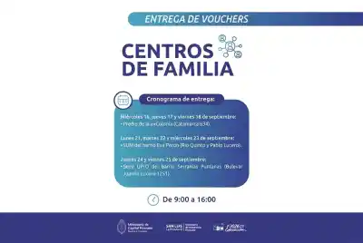 Vouchers de $24.000 para 2.000 chicos: ¿dónde y cuándo retirarlos en San Luis?