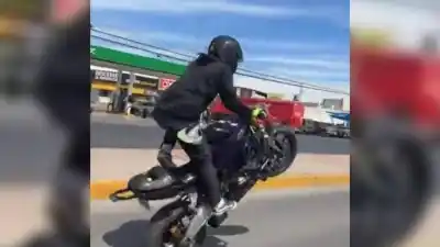La "escuela" de acrobacias en moto que funcionaba en la colectora de la Ruta 66: lo que encontraron cuando llegaron