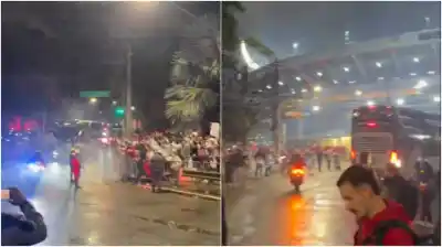 Boca llegaba al Morumbí para jugar la Sudamericana y la recibida de los hinchas de San Pablo fue hostil