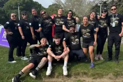 Rada Tilly se llena de masajes: la jornada solidaria que busca llevar a un equipo a la Corrida Más Bostera