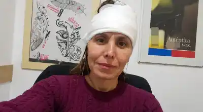 Iba a abrazar a su hija en el Pacto de Fidelidad y un segundo después el cielo se le vino encima