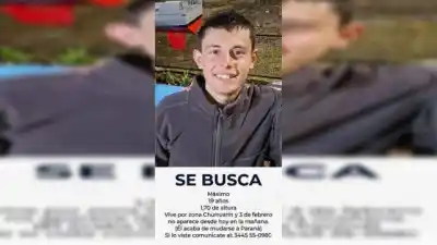 Salió a buscar un teclado para conseguir trabajo y no volvió: buscan a Máximo en Paraná