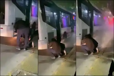 Un colectivo de la Red Tulum ardió en pleno microcentro y hay un detalle que indigna