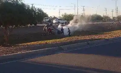 Manejaba por la Ruta 40 en Pocito cuando todo terminó al costado del camino