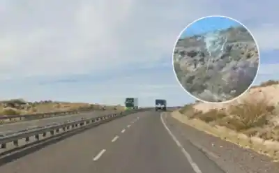 Arrojaron piedras desde la banquina en plena Ruta 22 y el video del camionero encendió la alarma