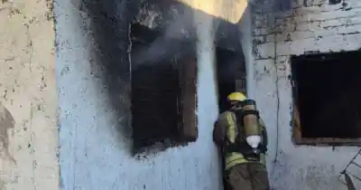 Tercer incendio en la misma casa de Guaymallén: lo que encontraron los bomberos adentro