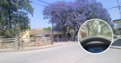 Le mostró a todos lo rápido que iba en pleno centro y la reacción de Seguridad no se hizo esperar