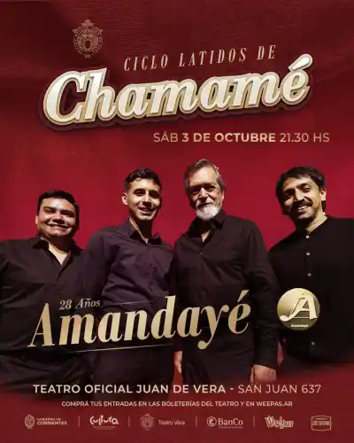 Amandayé vuelve al Vera por sus 28 años: el detalle que ya tiene a todos revolucionados