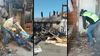 El fuego arrasó la casa de San Lorenzo, pero adentro apareció algo que obligó a un megaoperativo