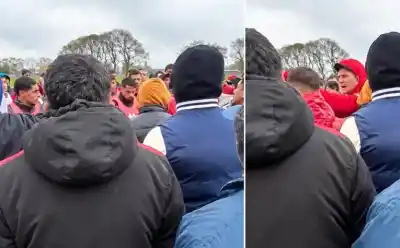La barra de San Martín entró al complejo, habló diez minutos con el plantel y dejó una advertencia