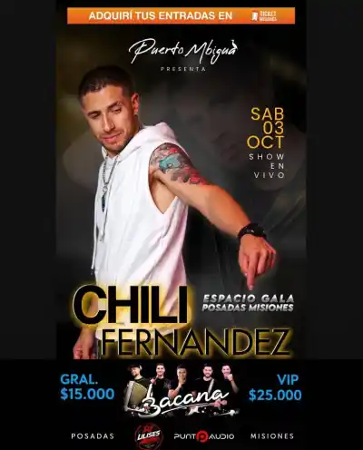 Chili Fernández vuelve a Posadas y el Gala abre con un detalle que nadie esperaba